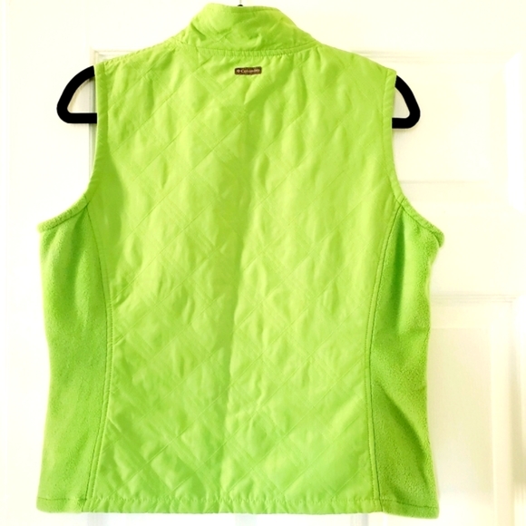 Columbia Bright Green Lightweight Quilted Vest - Picture 5 of 6